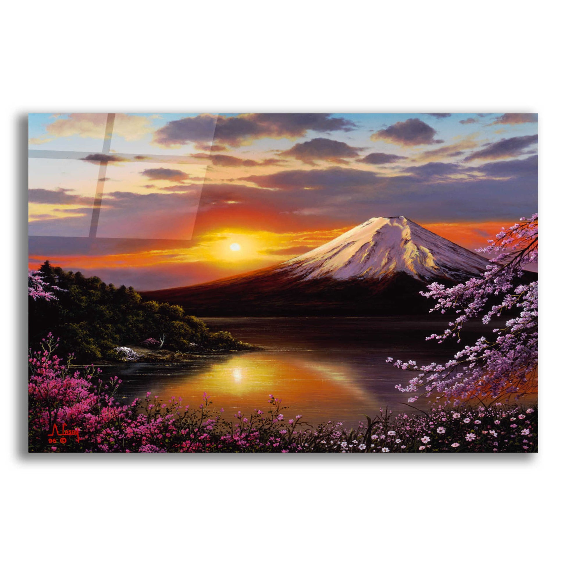 Epic Art 'Sunset VIEWS' by Anthony Casay, Acrylic Glass Wall Art,24x16