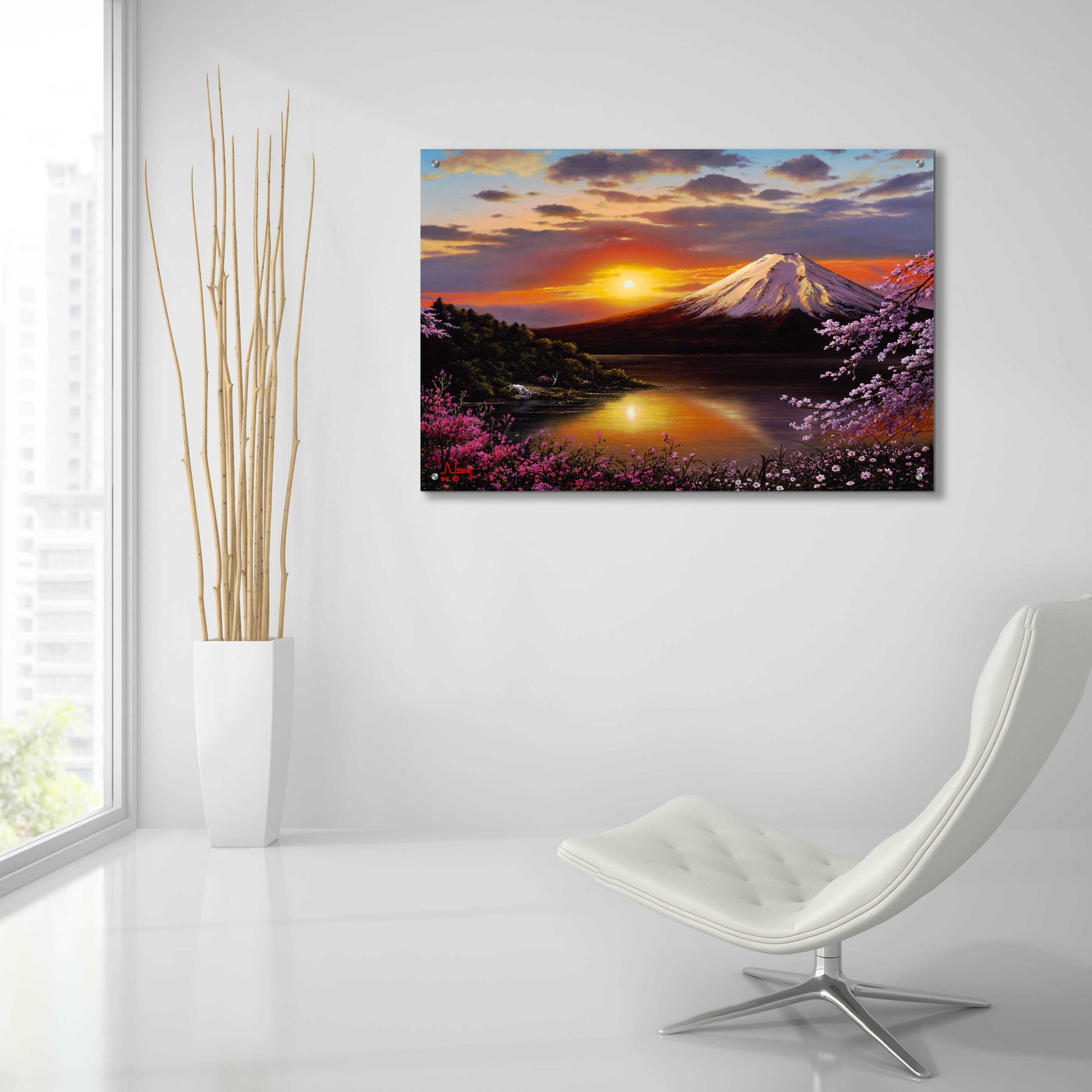 Epic Art 'Sunset VIEWS' by Anthony Casay, Acrylic Glass Wall Art,36x24