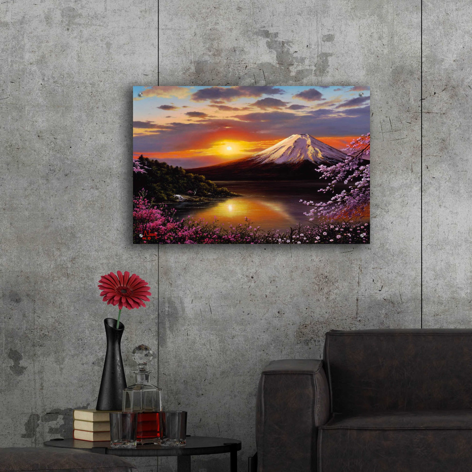 Epic Art 'Sunset VIEWS' by Anthony Casay, Acrylic Glass Wall Art,36x24