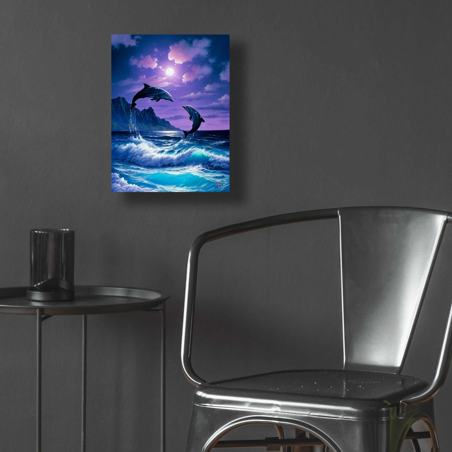 Epic Art 'Dolphin Dance' by Anthony Casay, Acrylic Glass Wall Art,12x16