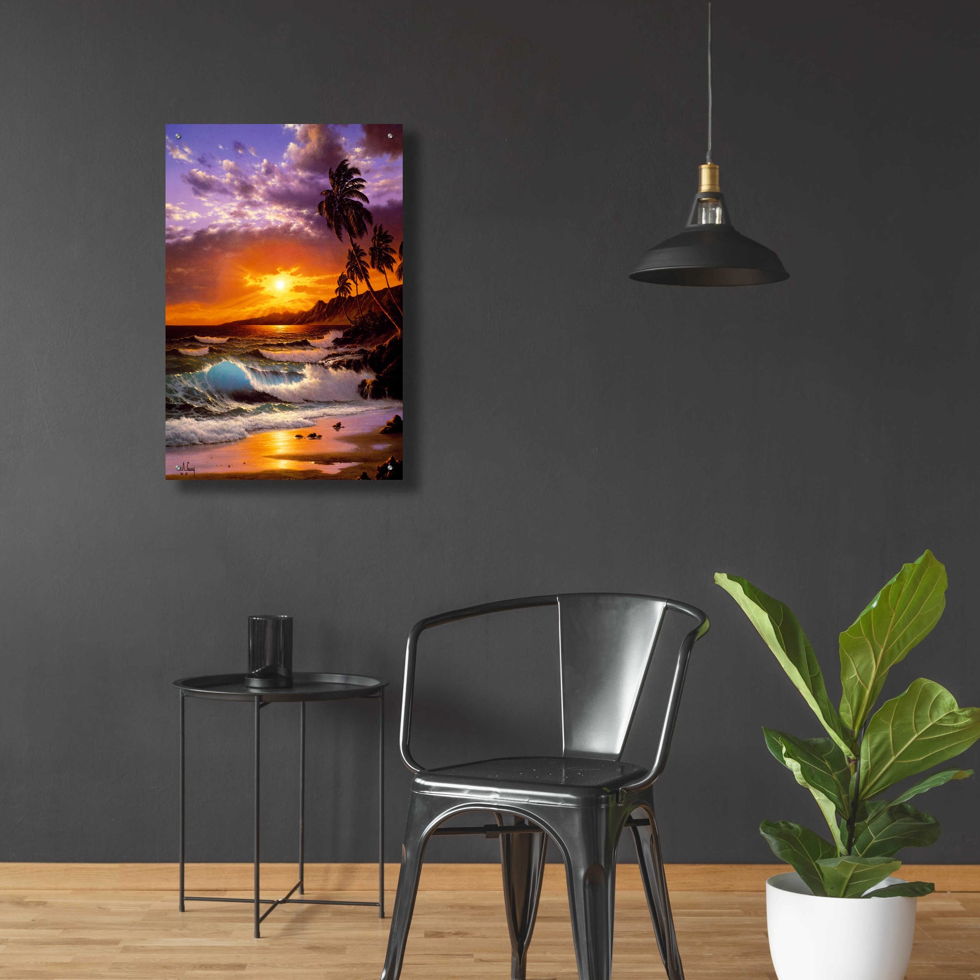 Epic Art 'Sunset Glow' by Anthony Casay, Acrylic Glass Wall Art,24x36