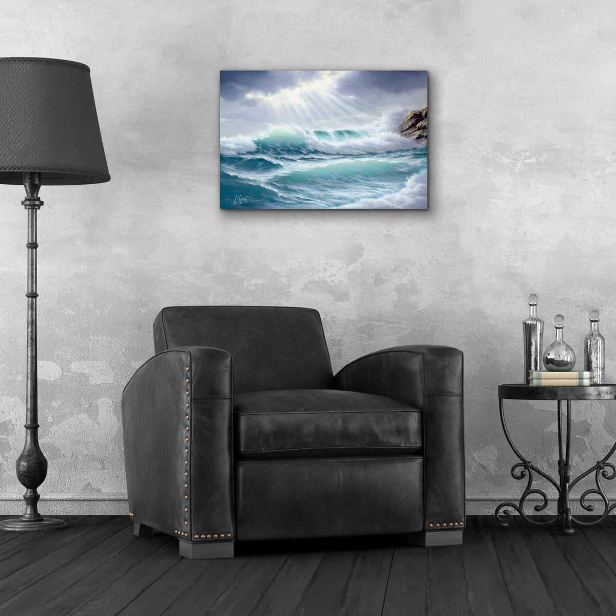 Epic Art 'Emotional Waters' by Anthony Casay, Acrylic Glass Wall Art,24x16