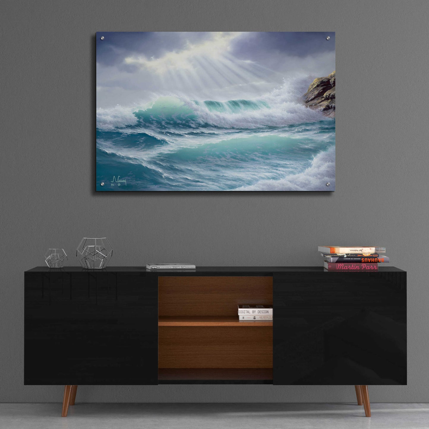 Epic Art 'Emotional Waters' by Anthony Casay, Acrylic Glass Wall Art,36x24