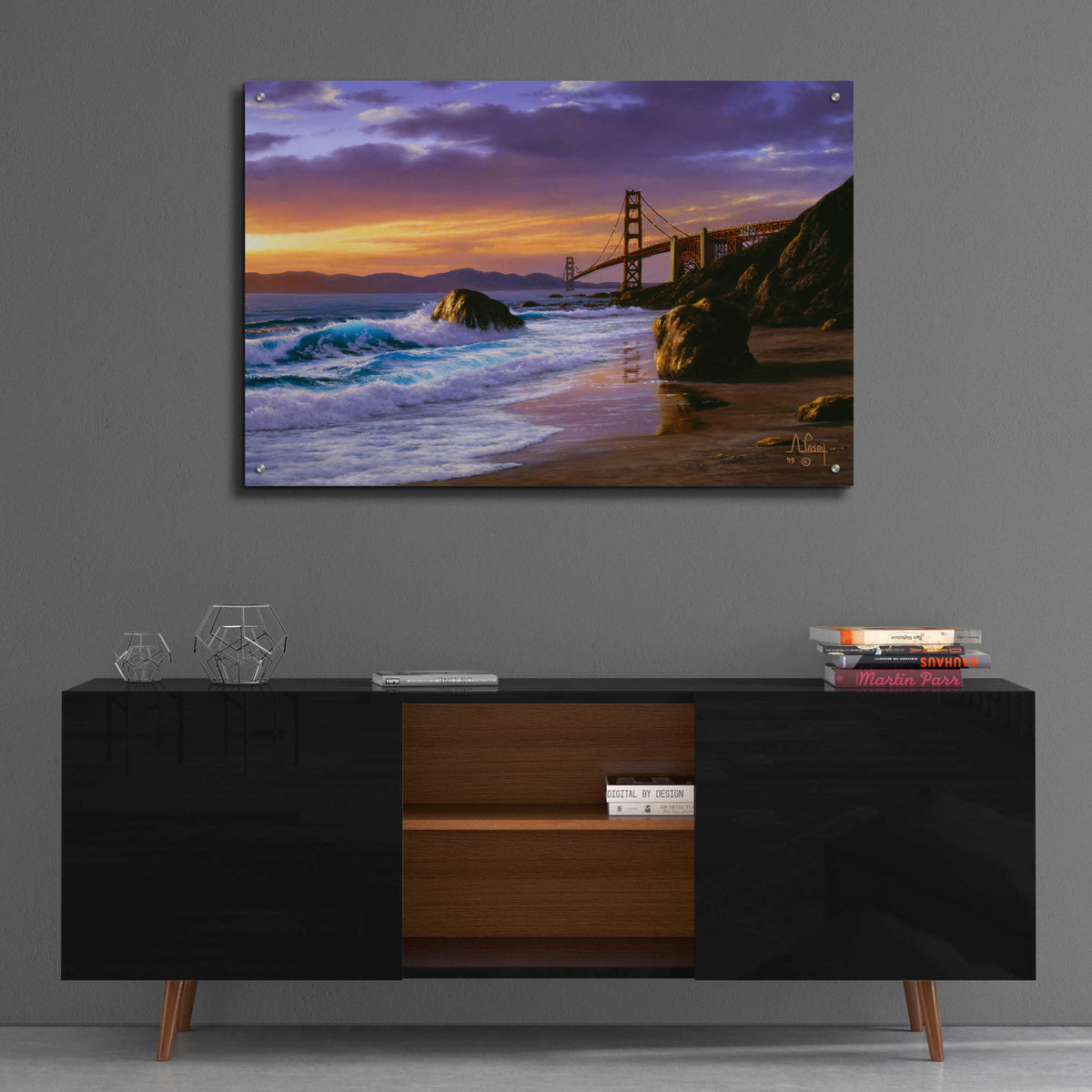 Epic Art 'I love you San Francisco 2' by Anthony Casay, Acrylic Glass Wall Art,36x24