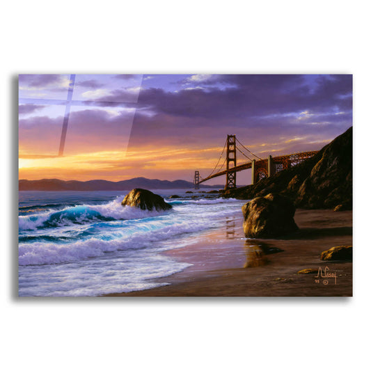 Epic Art 'I love you San Francisco 2' by Anthony Casay, Acrylic Glass Wall Art