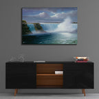 Epic Art 'Waterfall Morning' by Anthony Casay, Acrylic Glass Wall Art,36x24