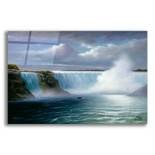 Epic Art 'Waterfall Morning' by Anthony Casay, Acrylic Glass Wall Art