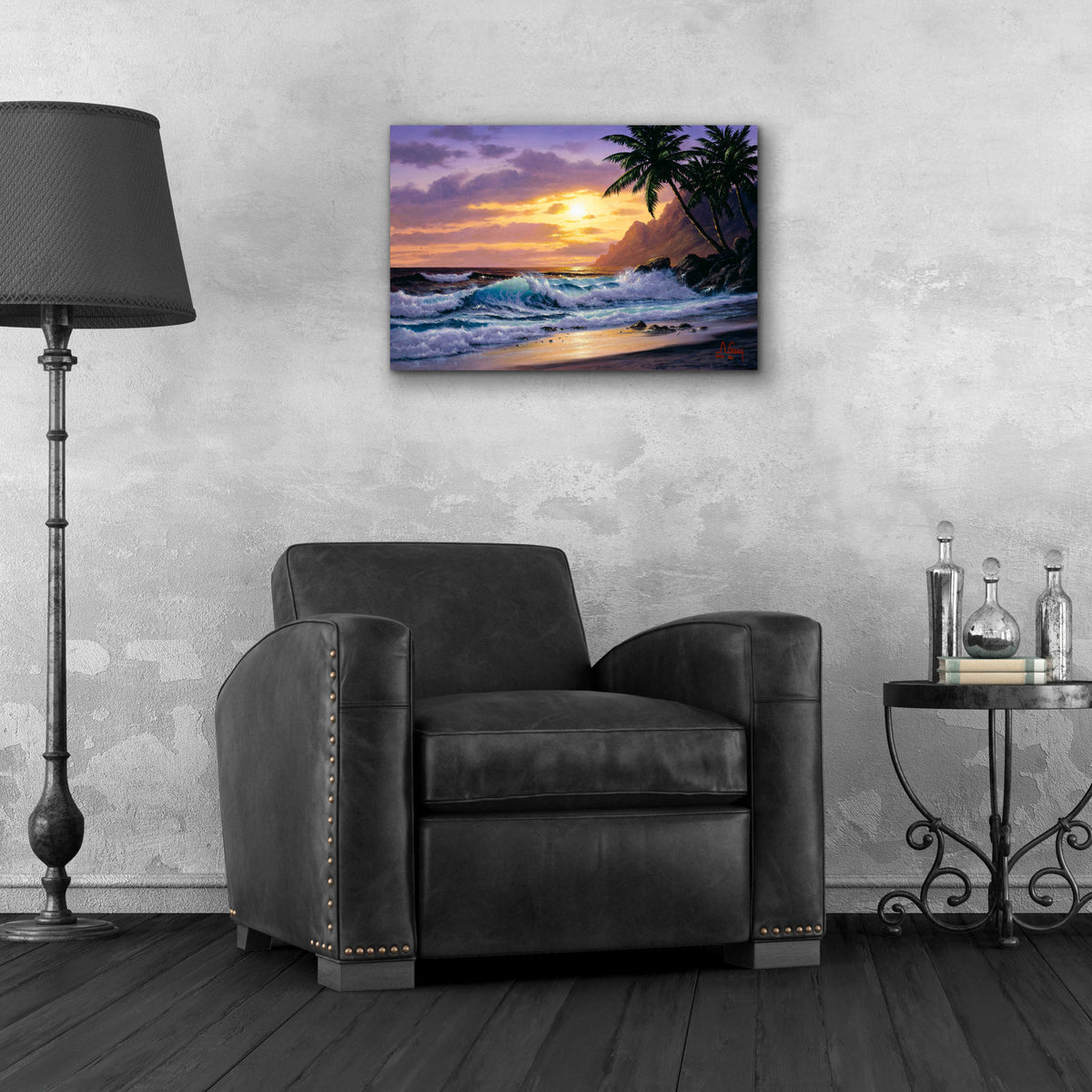 Epic Art 'Sunsets at the beach never get old' by Anthony Casay, Acrylic Glass Wall Art,24x16