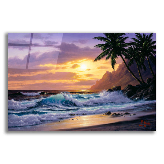 Epic Art 'Sunsets at the beach never get old' by Anthony Casay, Acrylic Glass Wall Art