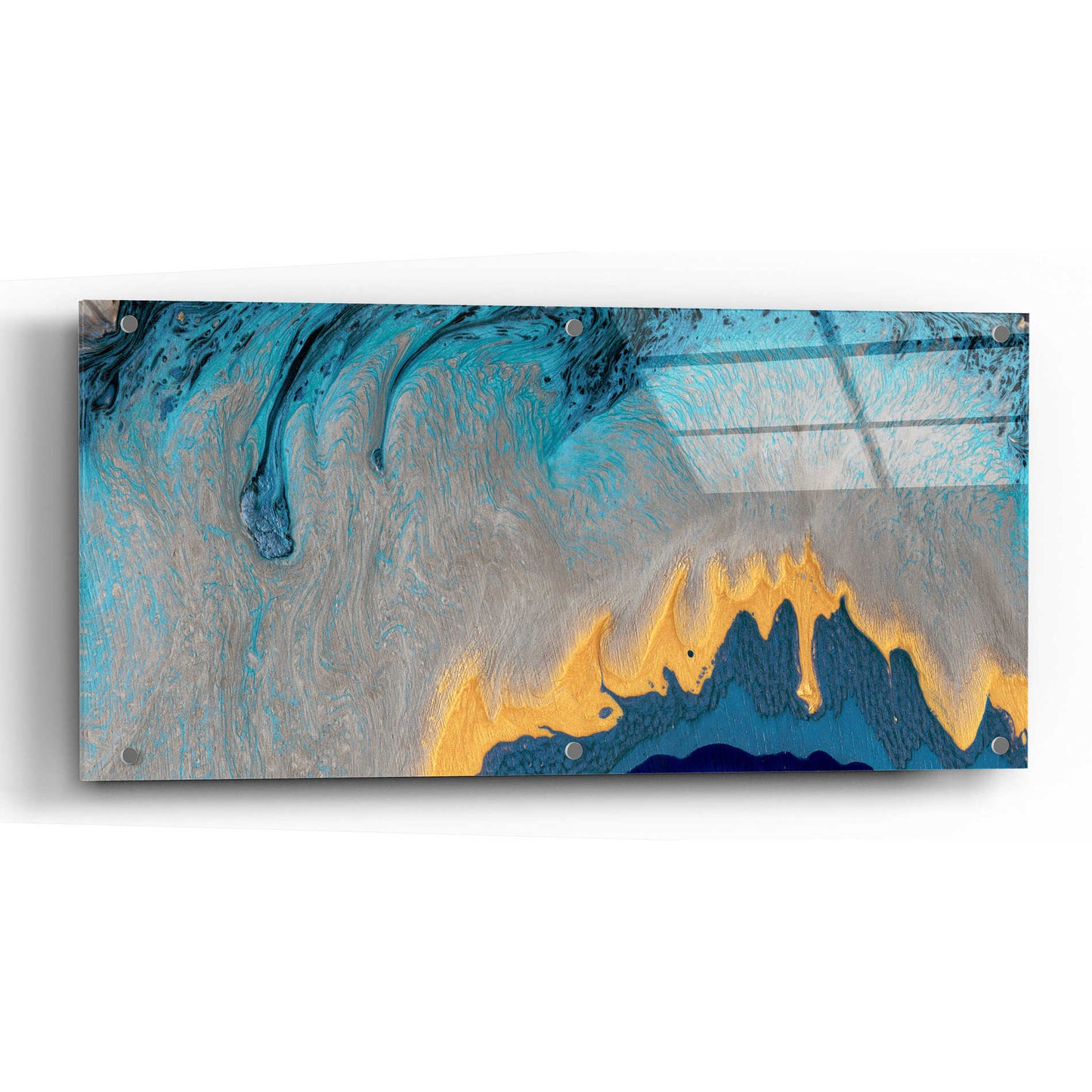 Epic Art 'Kahuna' by Alicia Ludwig, Acrylic Glass Wall Art,48x24