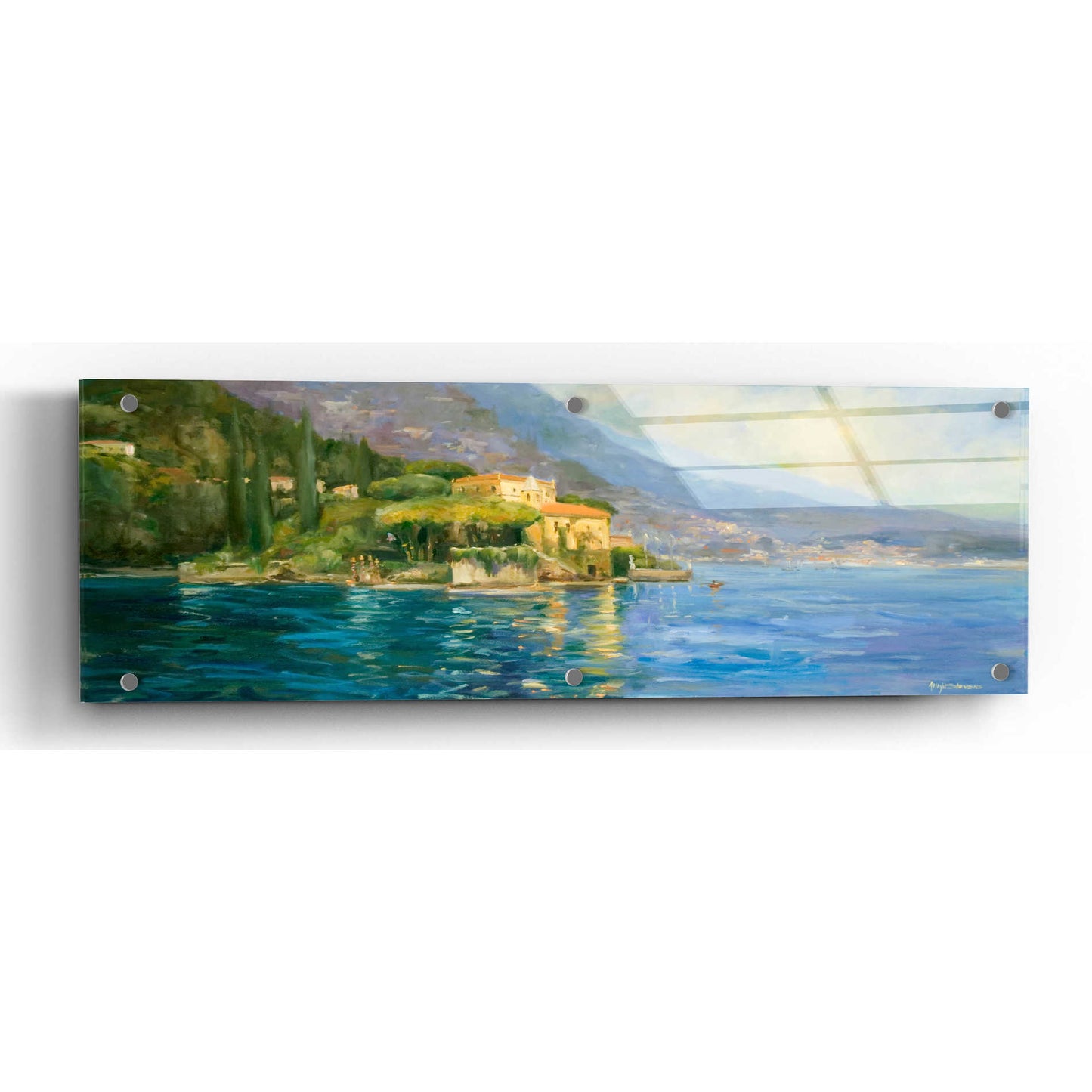 Epic Art 'Scenic Italy IV' by Allayn Stevens, Acrylic Wall Glass Art,48x16