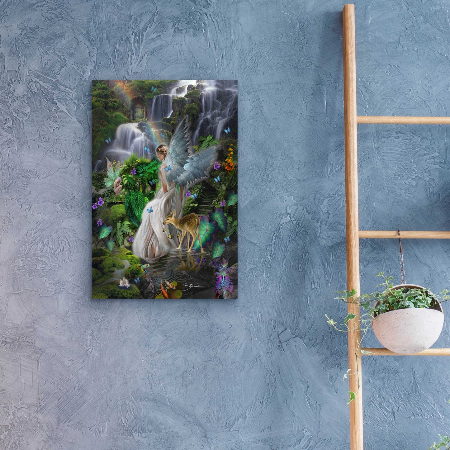 Epic Art 'Fairy Queen Falls' by Enright, Acrylic Glass Wall Art,16x24