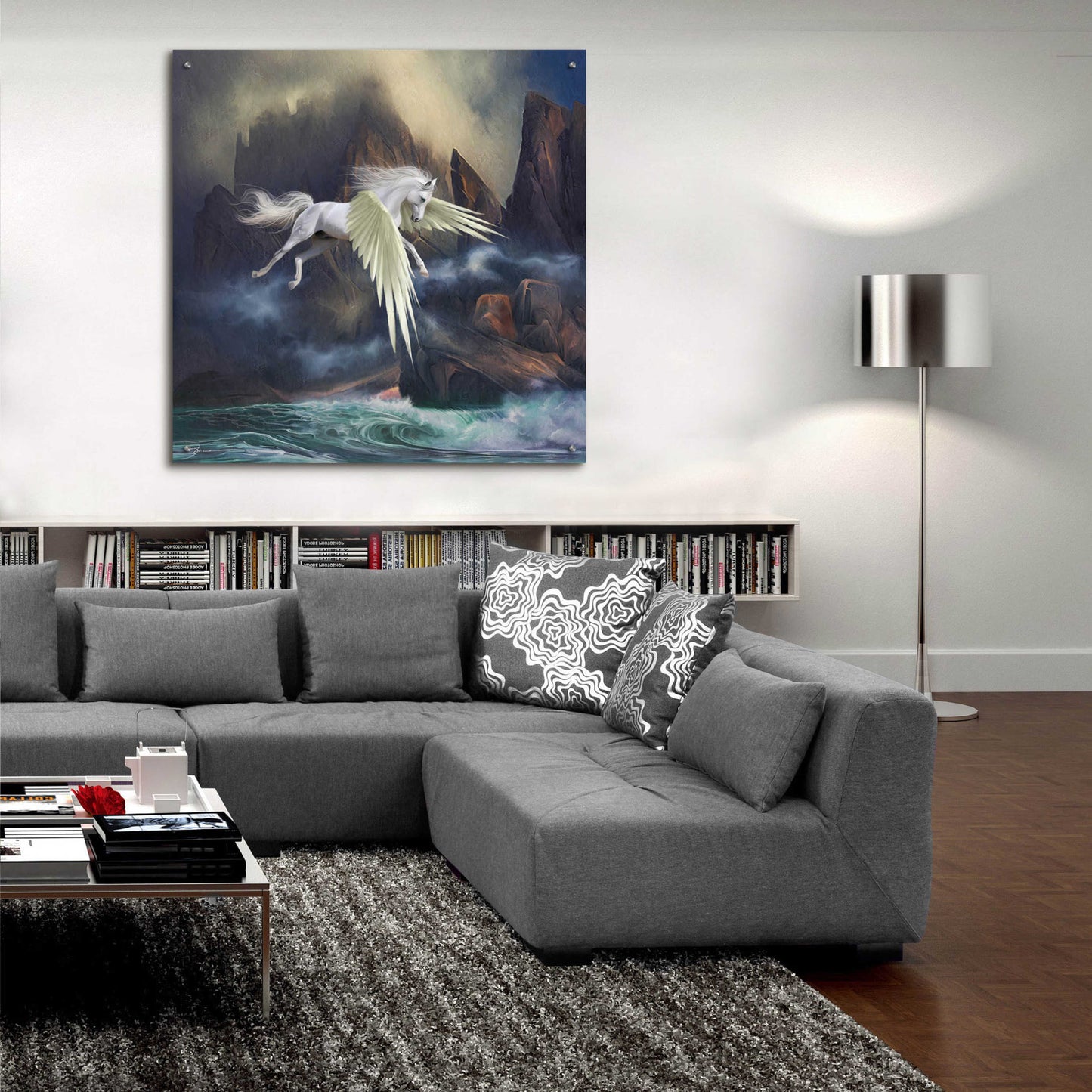 Epic Art 'Pegasus' by Enright, Acrylic Glass Wall Art,36x36