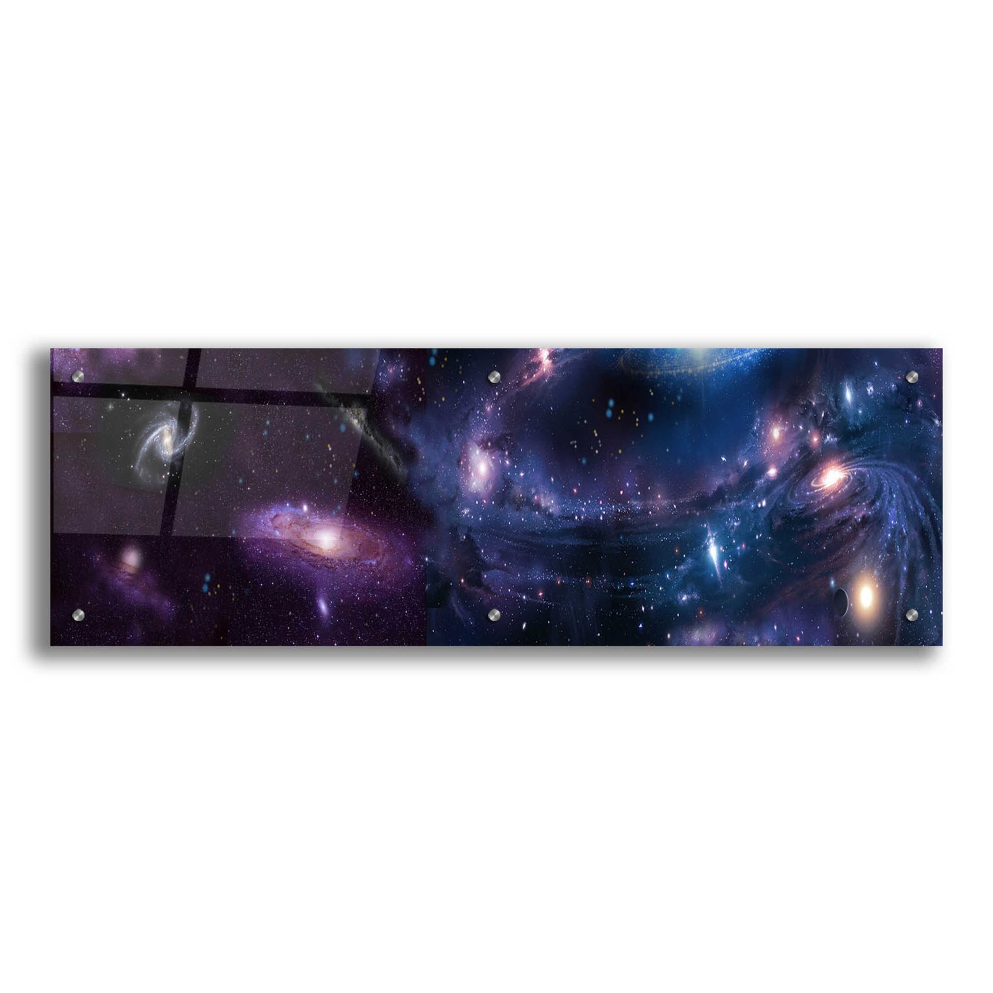 Epic Art 'Galaxies Panoramic' by Enright, Acrylic Glass Wall Art,36x12