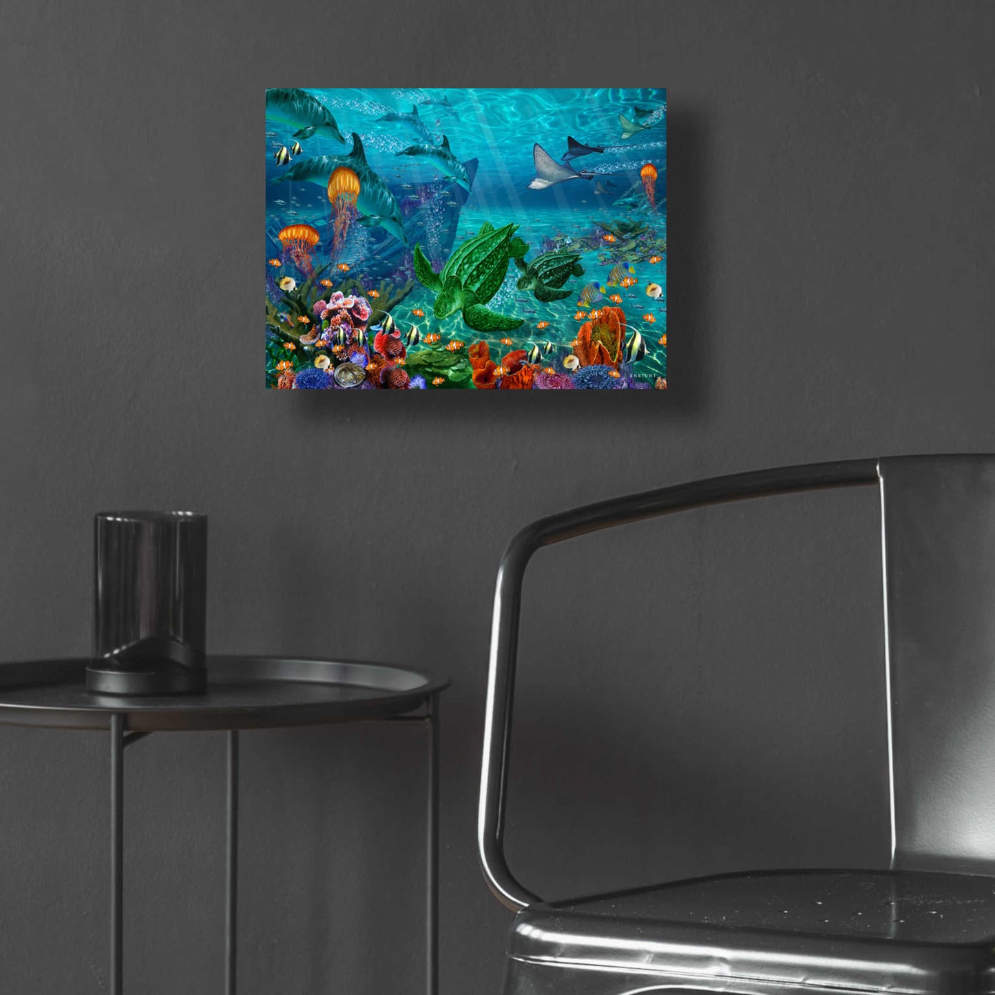 Epic Art 'Neptunes World' by Enright, Acrylic Glass Wall Art,16x12