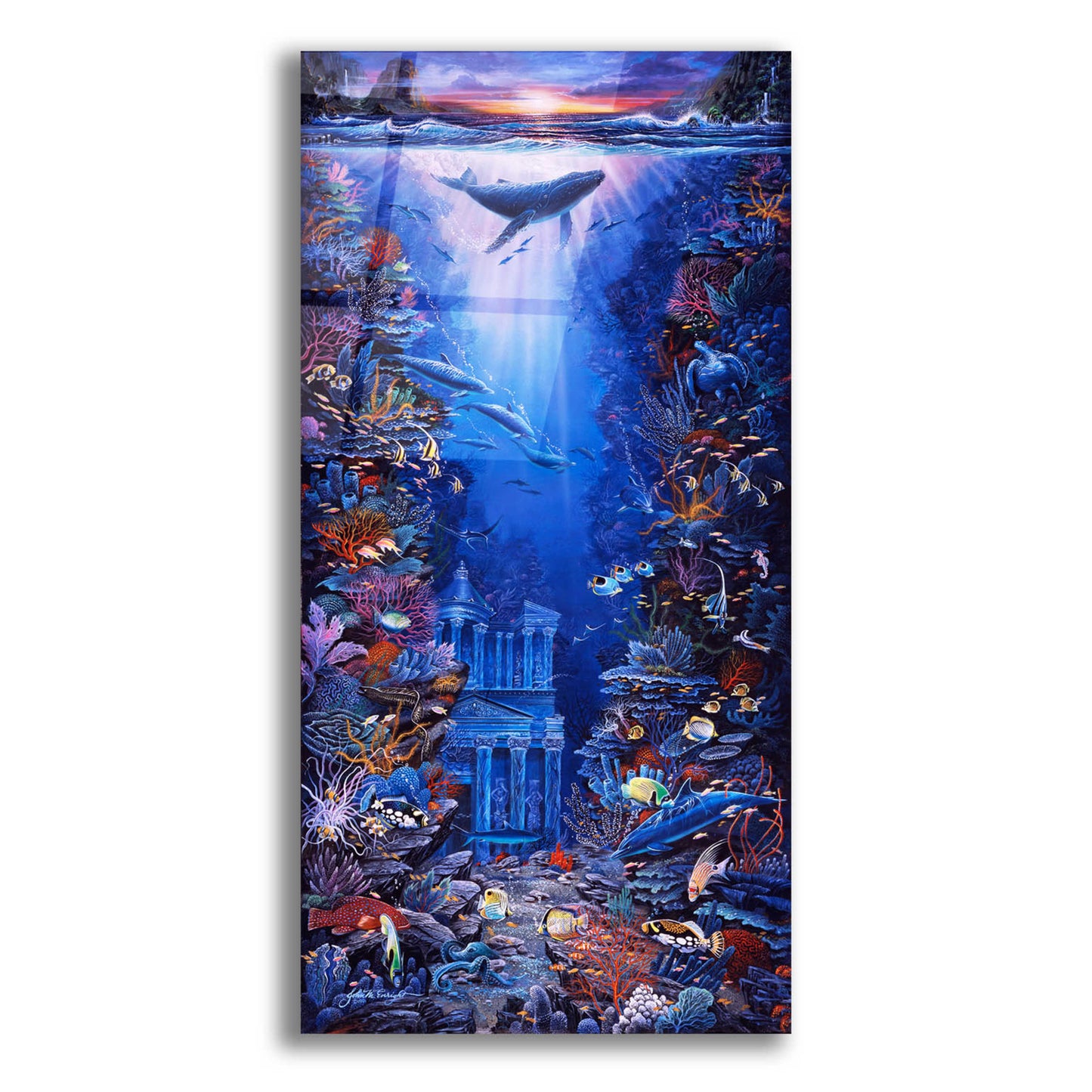 Epic Art 'Petra' by Enright, Acrylic Glass Wall Art,12x24