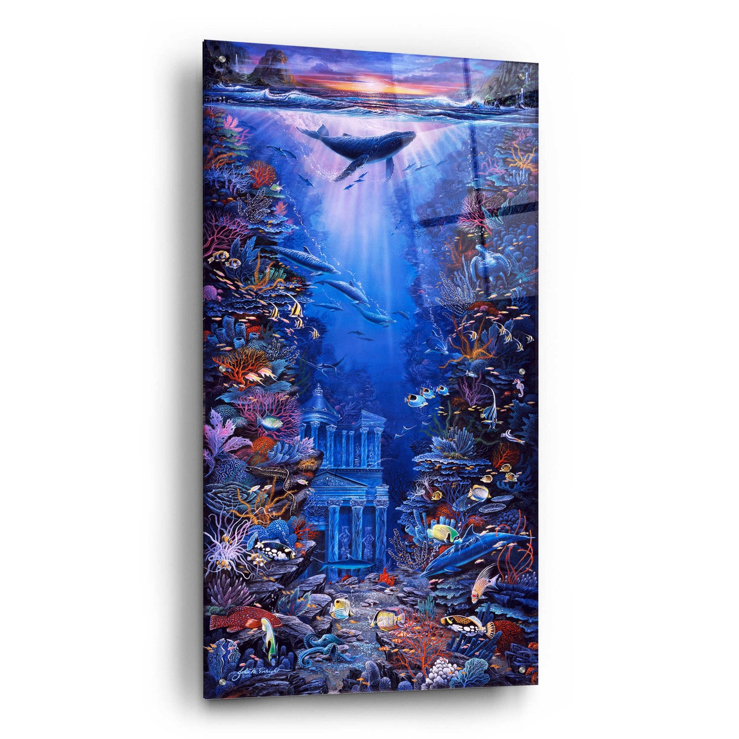 Epic Art 'Petra' by Enright, Acrylic Glass Wall Art,24x48