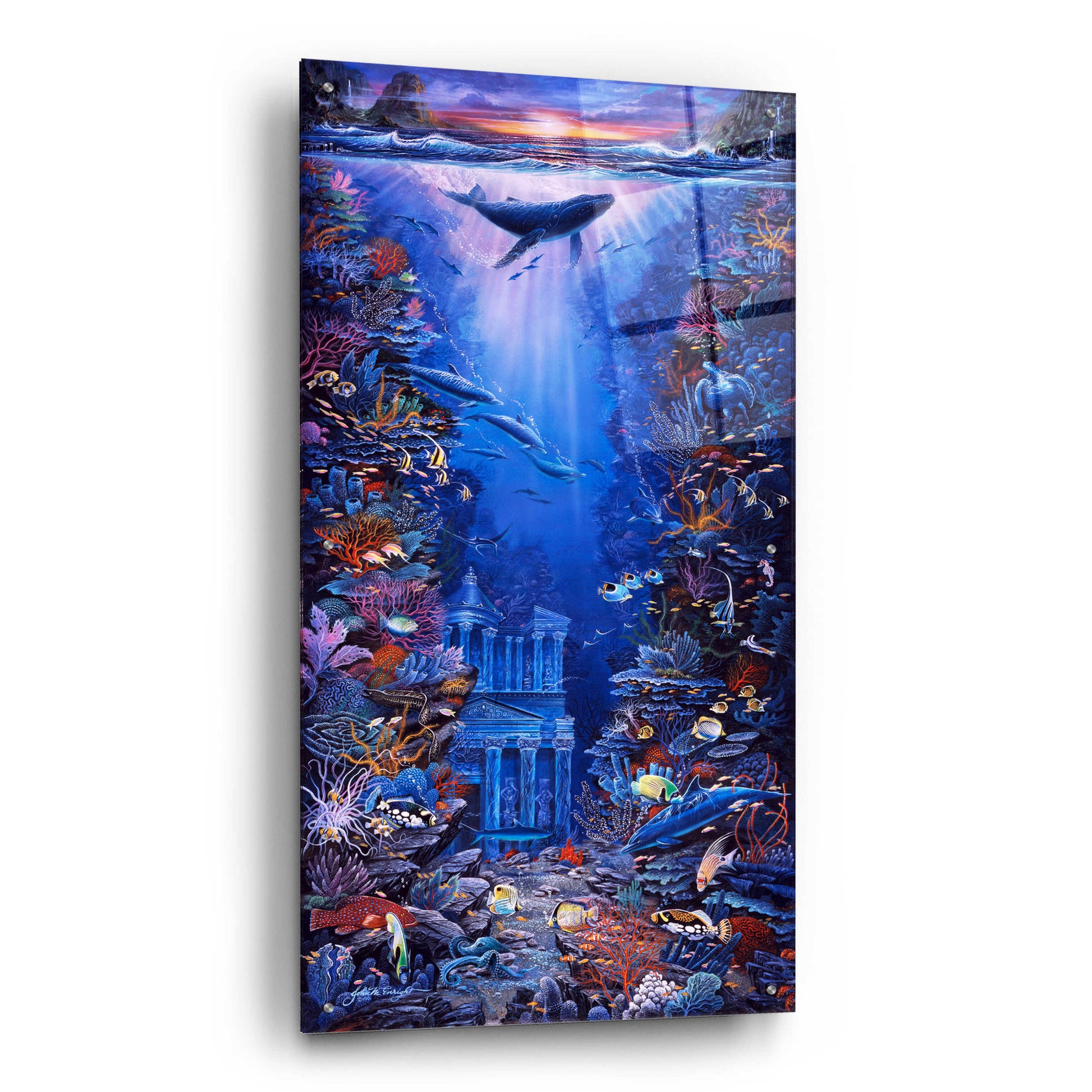 Epic Art 'Petra' by Enright, Acrylic Glass Wall Art,24x48