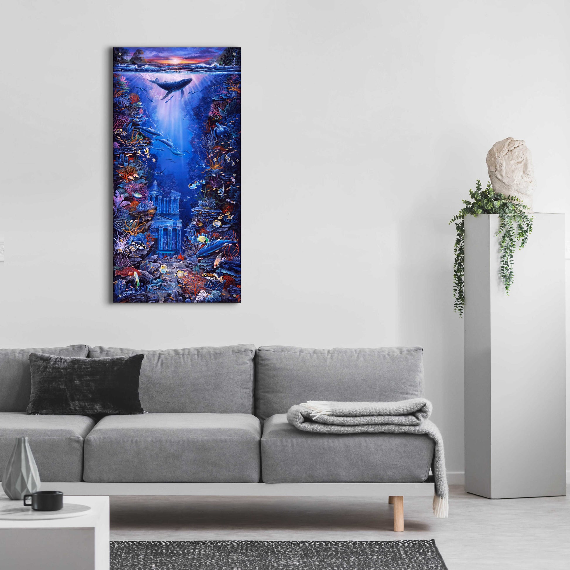 Epic Art 'Petra' by Enright, Acrylic Glass Wall Art,24x48