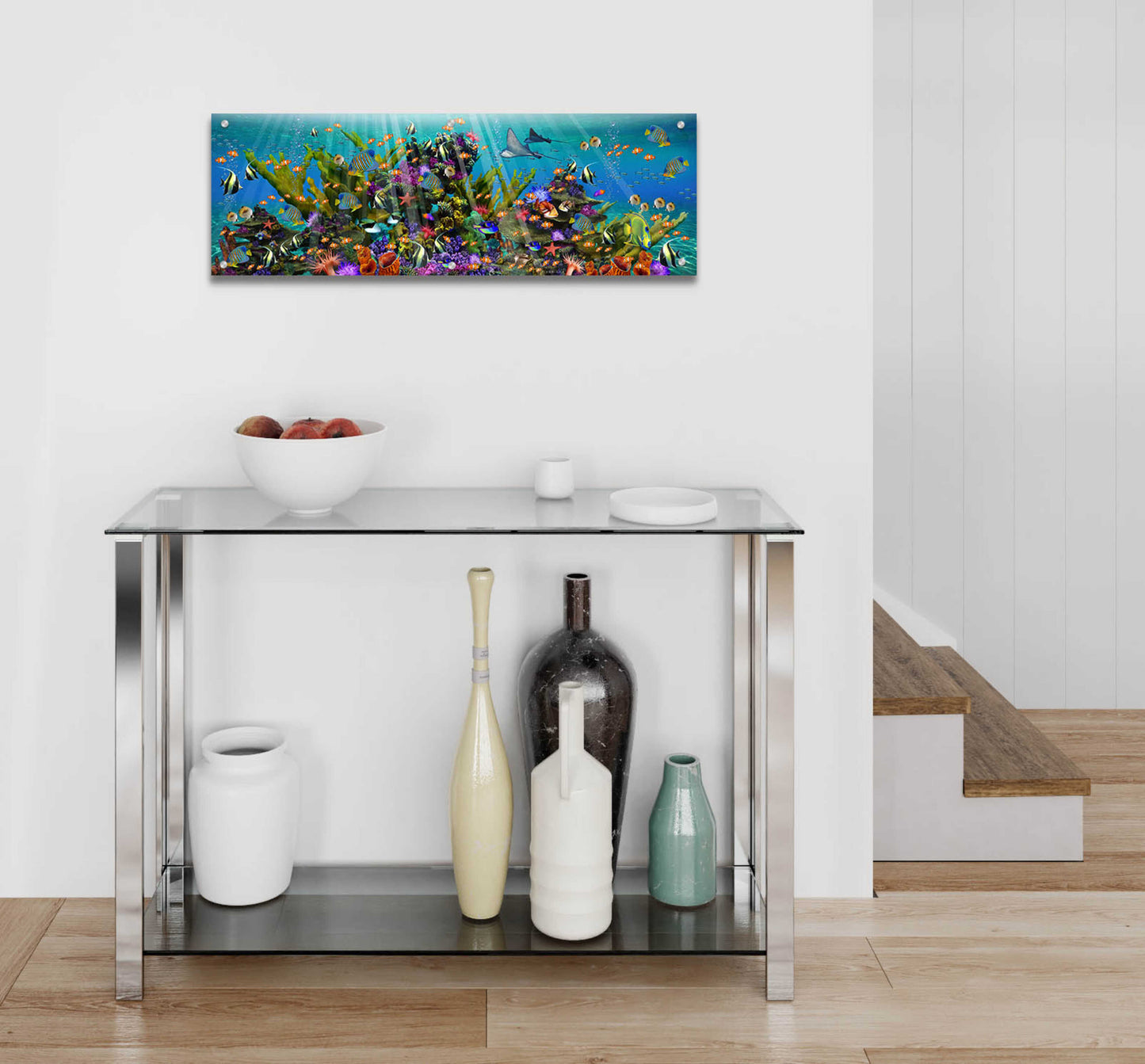 Epic Art 'The Reef Panoramic' by Enright, Acrylic Glass Wall Art,36x12