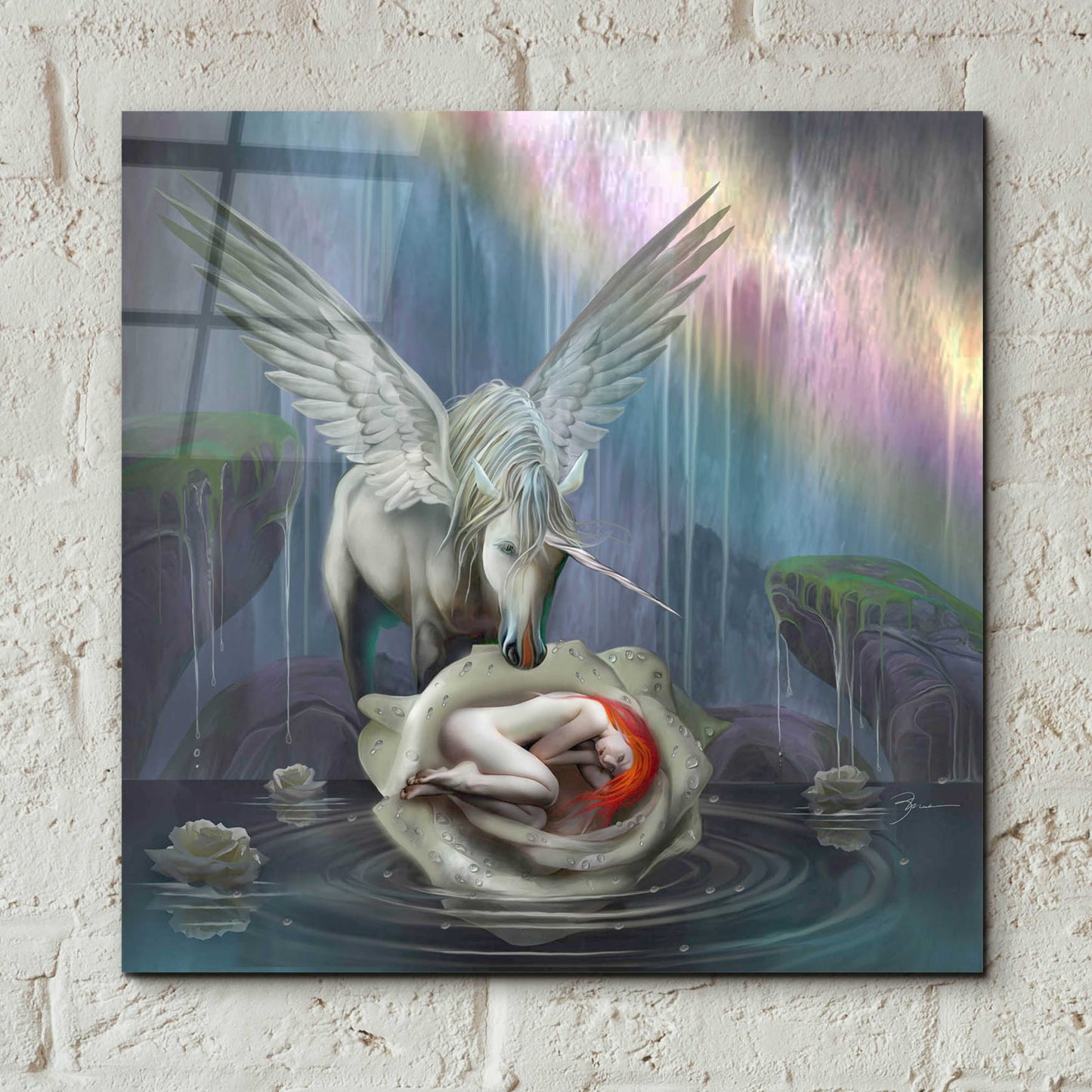Epic Art 'Venus Rebirth' by Enright, Acrylic Glass Wall Art,12x12