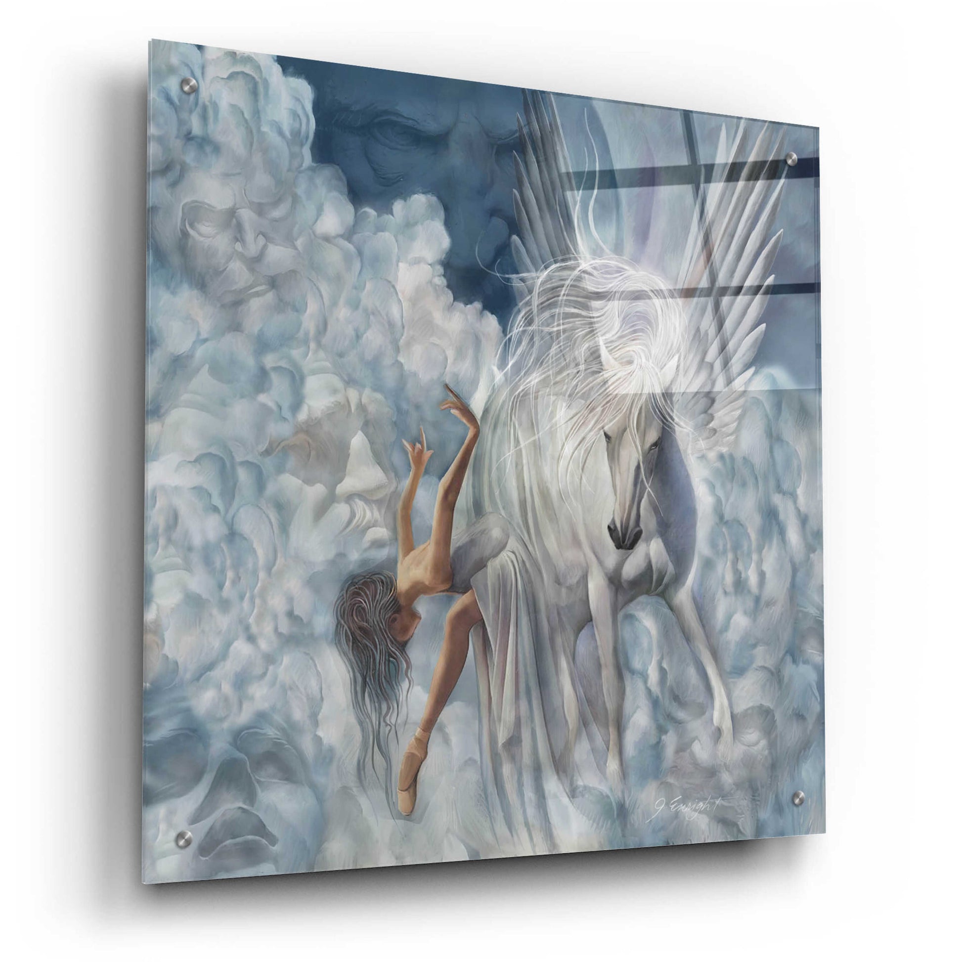 Epic Art 'Winds Of Pegasus' by Enright, Acrylic Glass Wall Art,24x24
