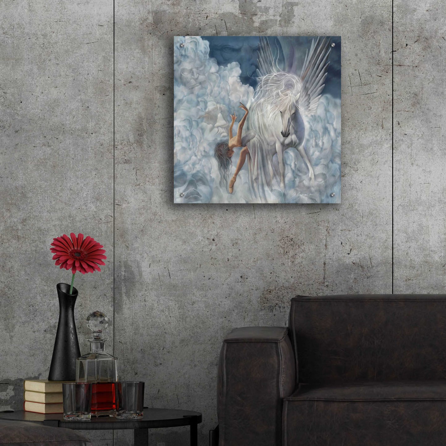 Epic Art 'Winds Of Pegasus' by Enright, Acrylic Glass Wall Art,24x24