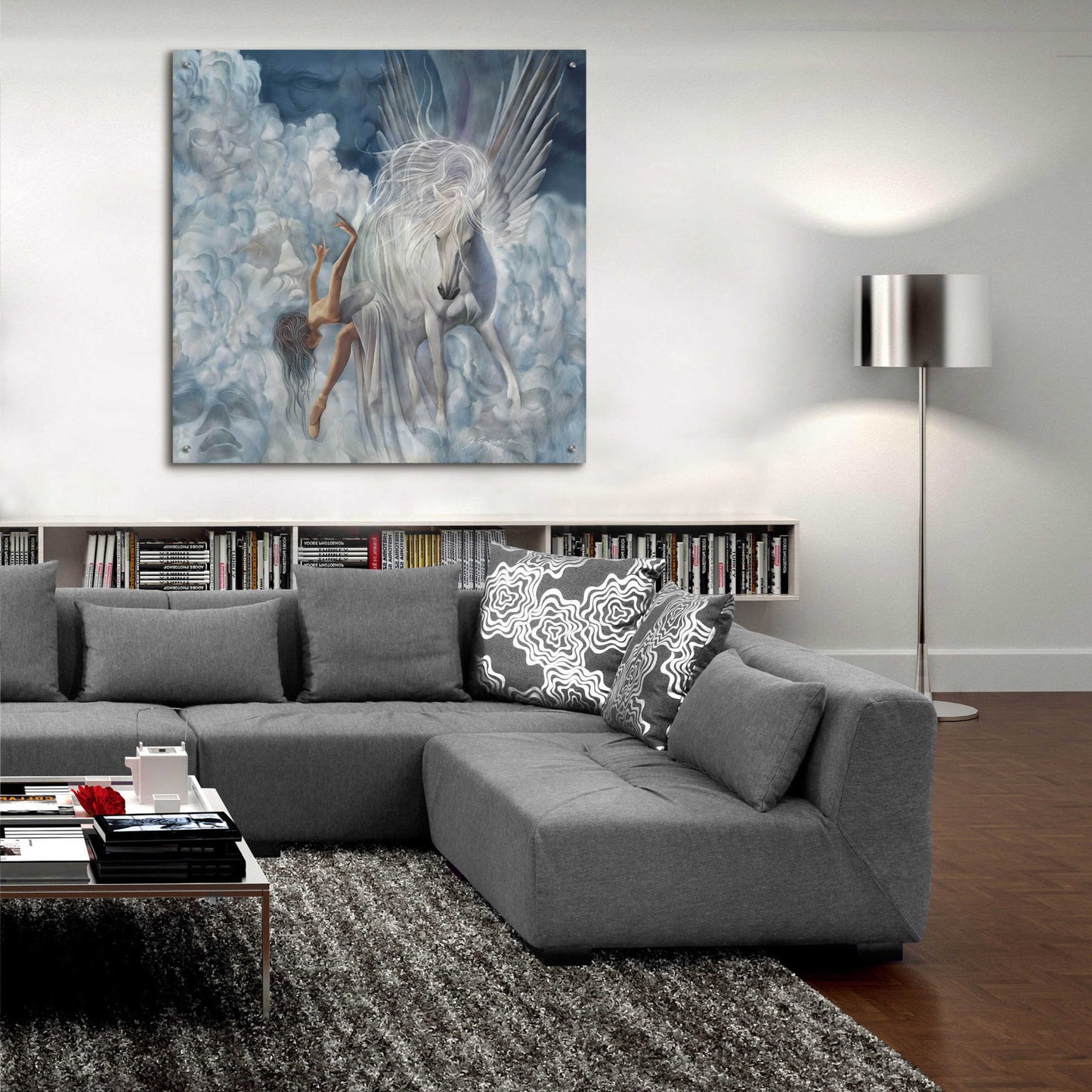 Epic Art 'Winds Of Pegasus' by Enright, Acrylic Glass Wall Art,36x36