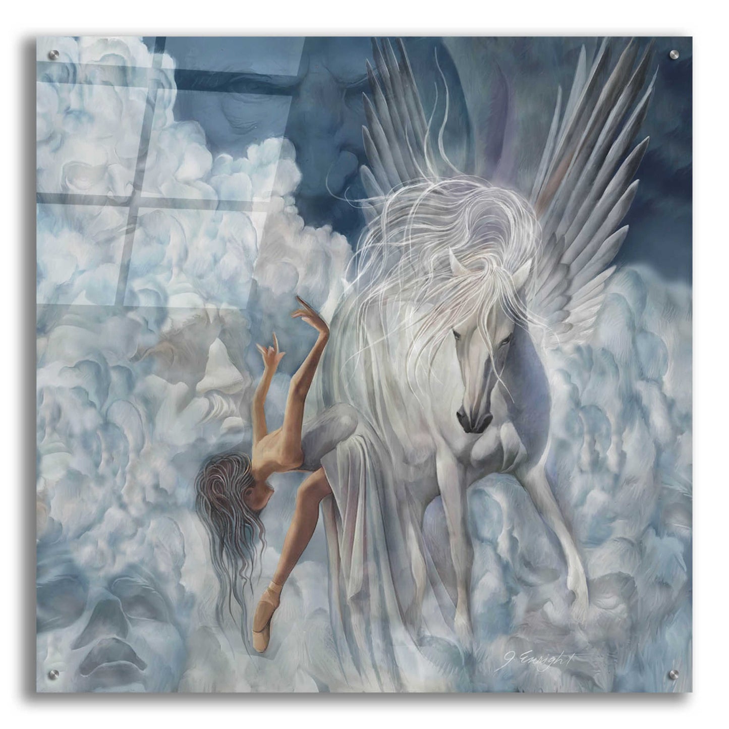 Epic Art 'Winds Of Pegasus' by Enright, Acrylic Glass Wall Art,36x36