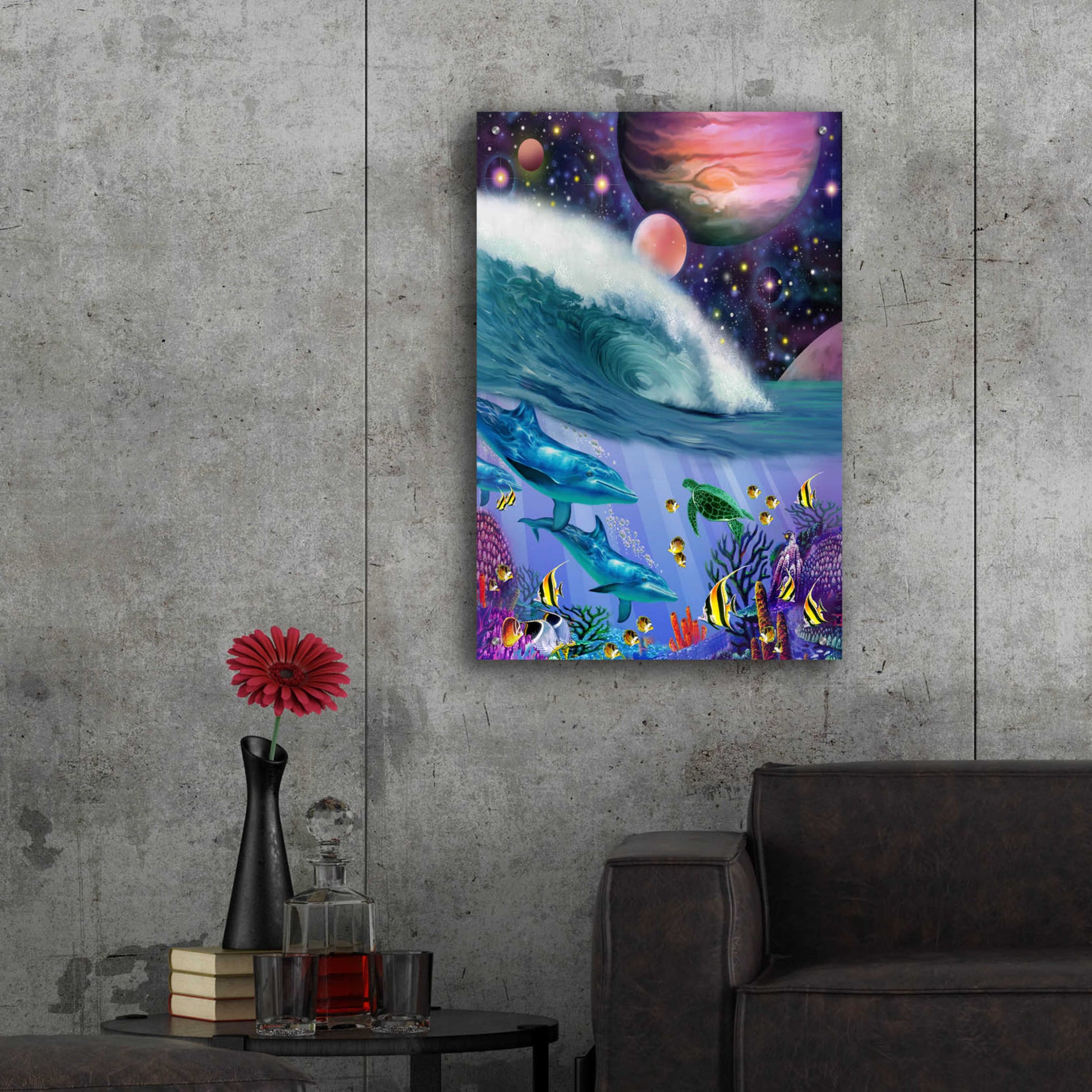 Epic Art 'Cosmic Journey' by Enright, Acrylic Glass Wall Art,24x36