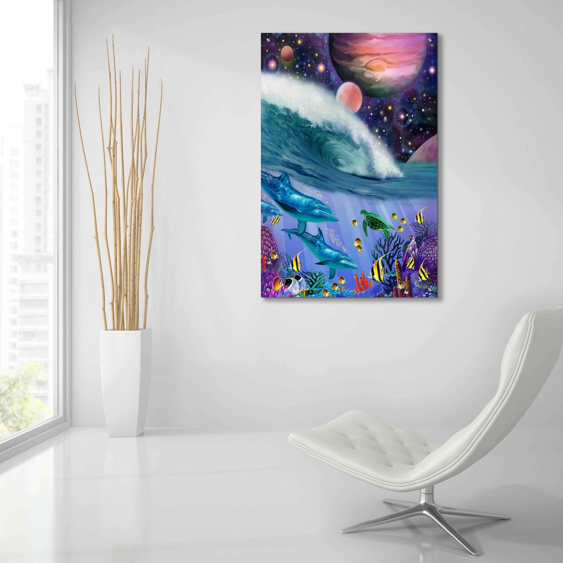Epic Art 'Cosmic Journey' by Enright, Acrylic Glass Wall Art,24x36