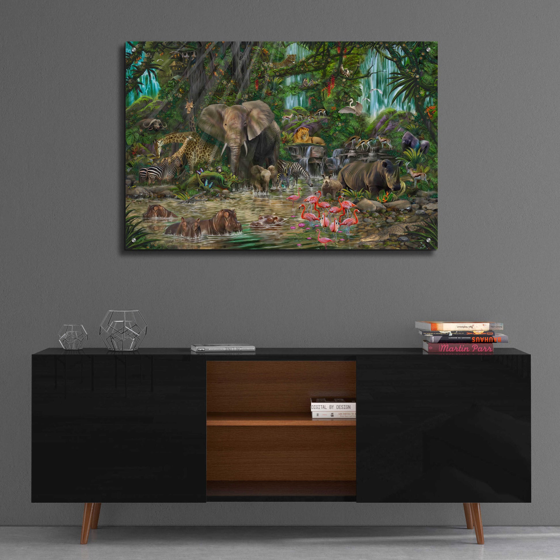 Epic Art 'Great Africa' by Enright, Acrylic Glass Wall Art,36x24