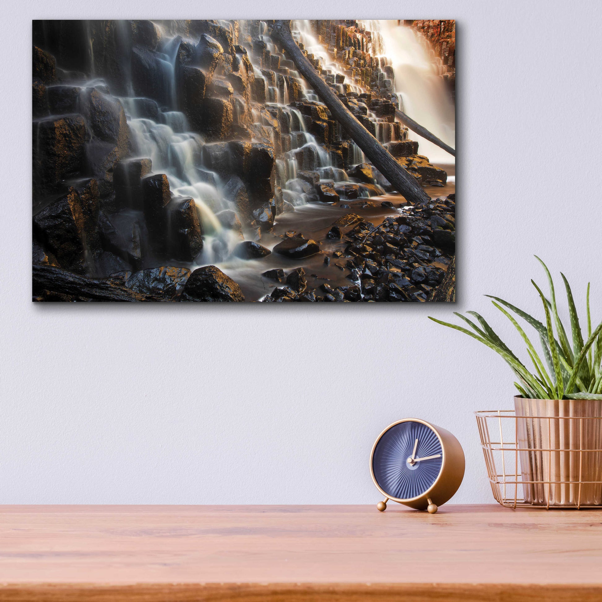 Epic Art 'Dip Falls' by Everlook Photography, Acrylic Glass Wall Art,16x12