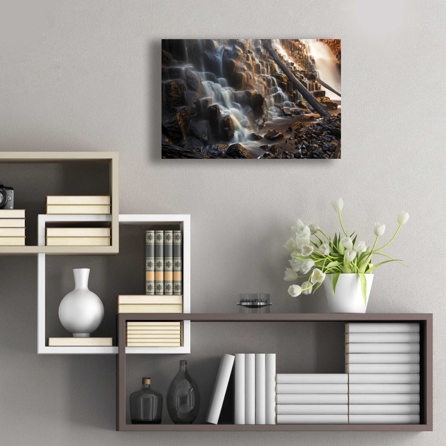 Epic Art 'Dip Falls' by Everlook Photography, Acrylic Glass Wall Art,24x16