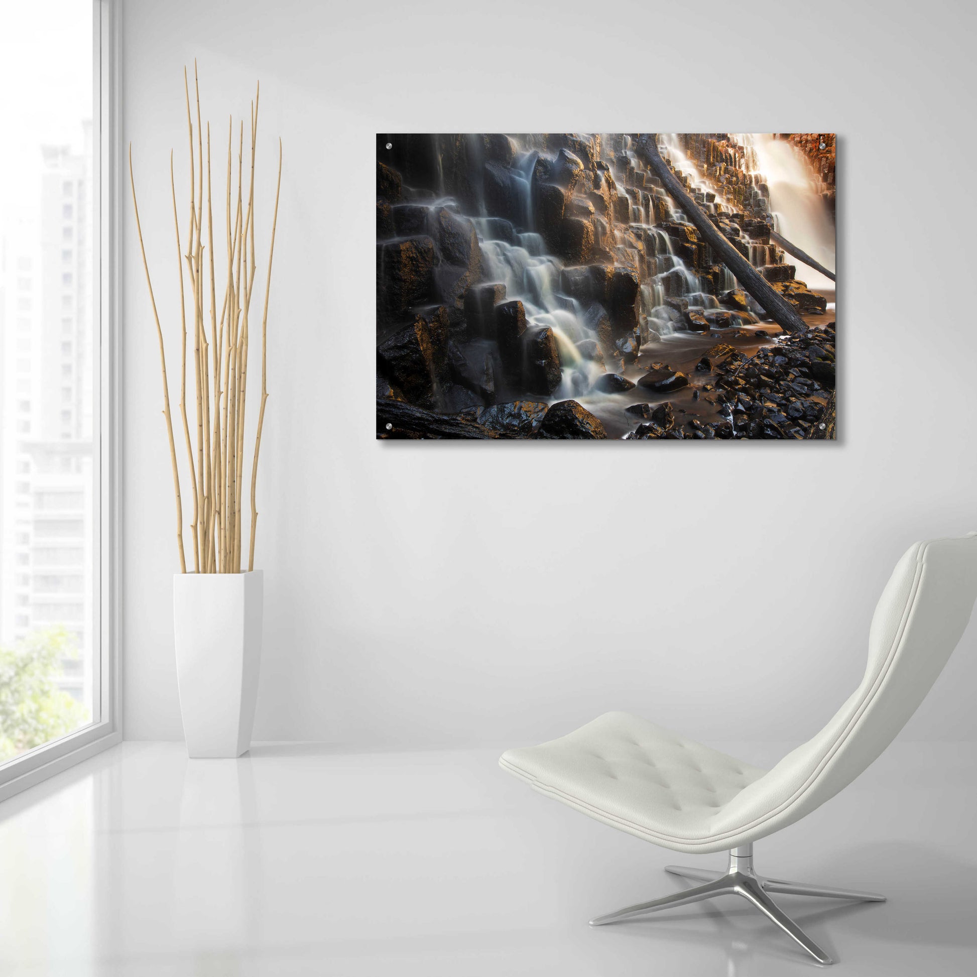 Epic Art 'Dip Falls' by Everlook Photography, Acrylic Glass Wall Art,36x24