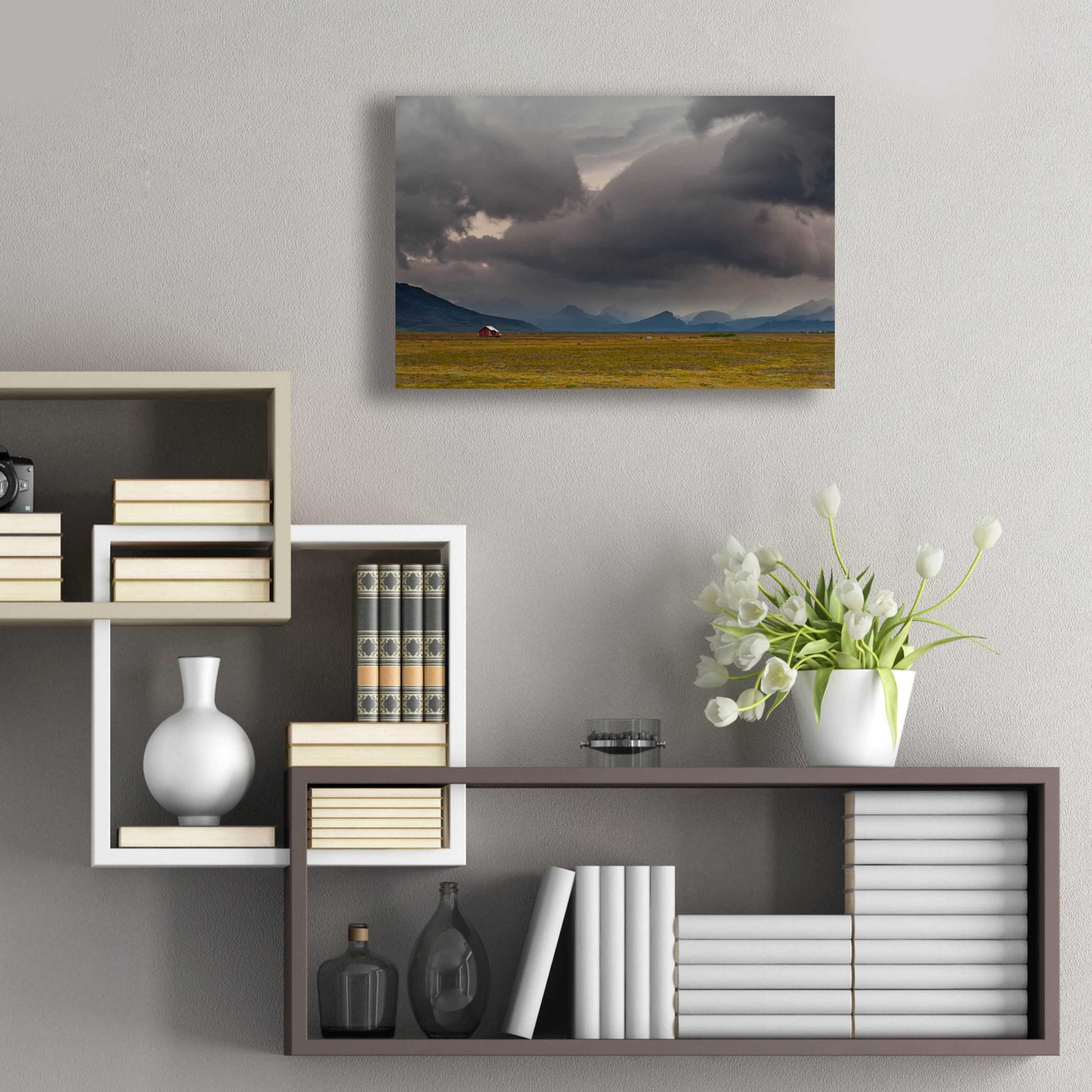 Epic Art 'Icelandic Barn' by Everlook Photography, Acrylic Glass Wall Art,24x16