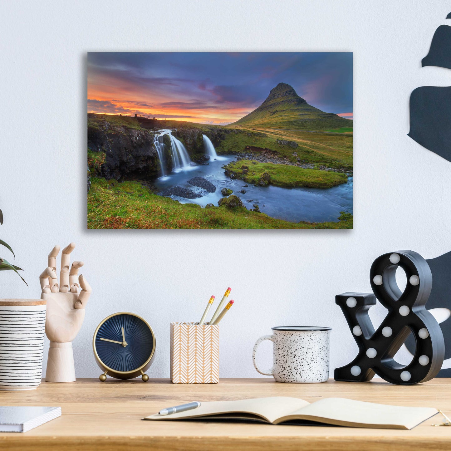 Epic Art 'Kirkjufell' by Everlook Photography, Acrylic Glass Wall Art,16x12