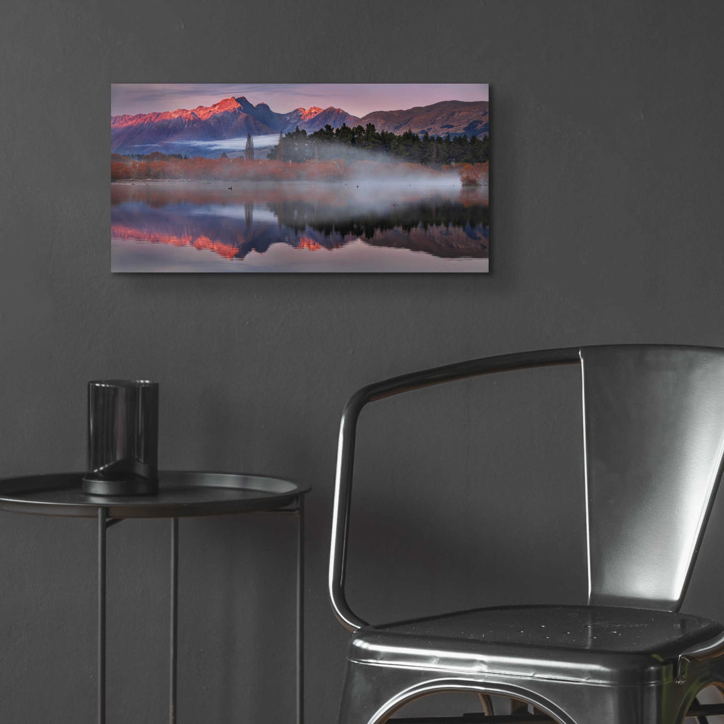 Epic Art 'Glenorchy Mists' by Everlook Photography, Acrylic Glass Wall Art,24x12