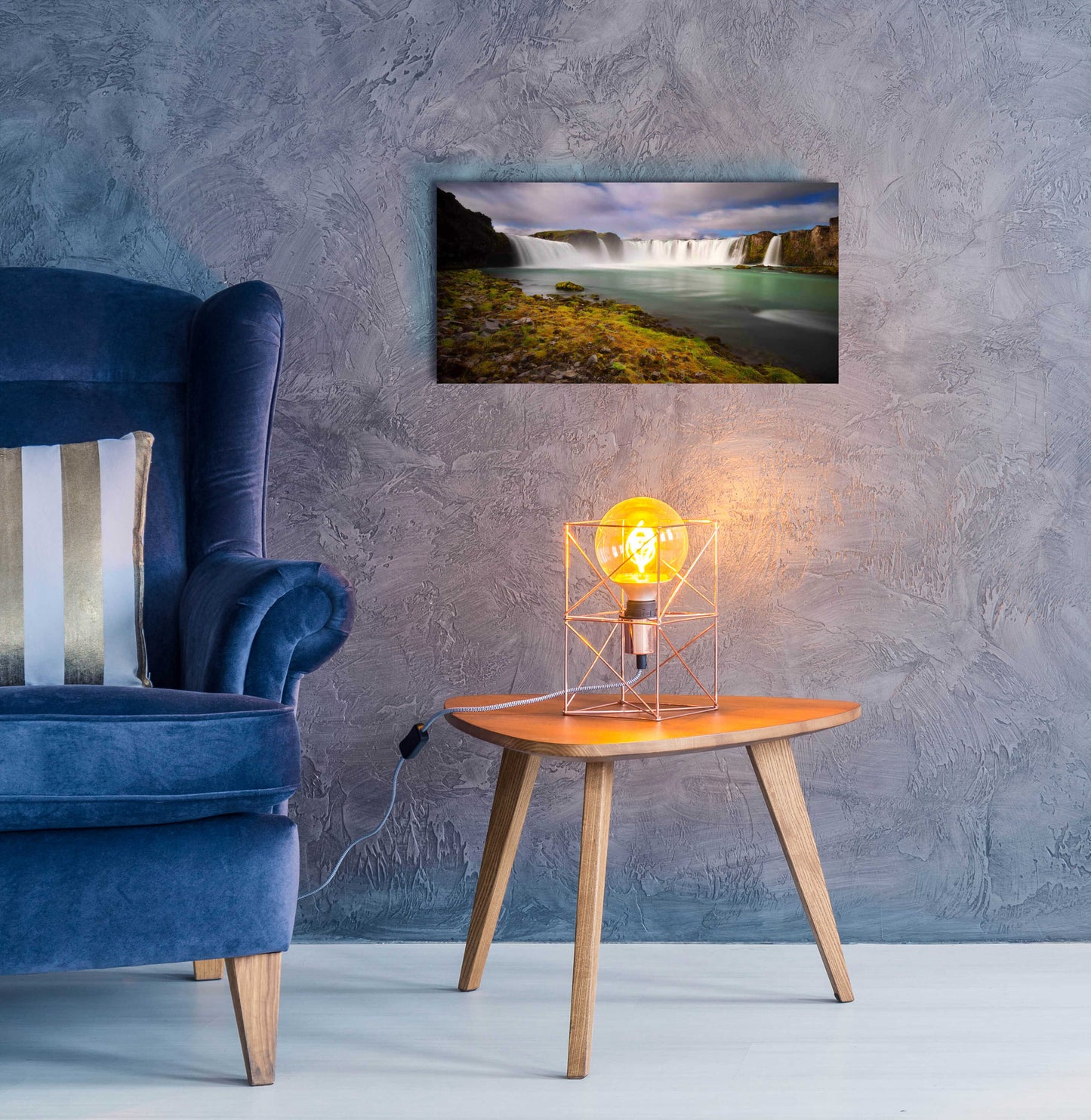 Epic Art 'Godafoss' by Everlook Photography, Acrylic Glass Wall Art,24x12