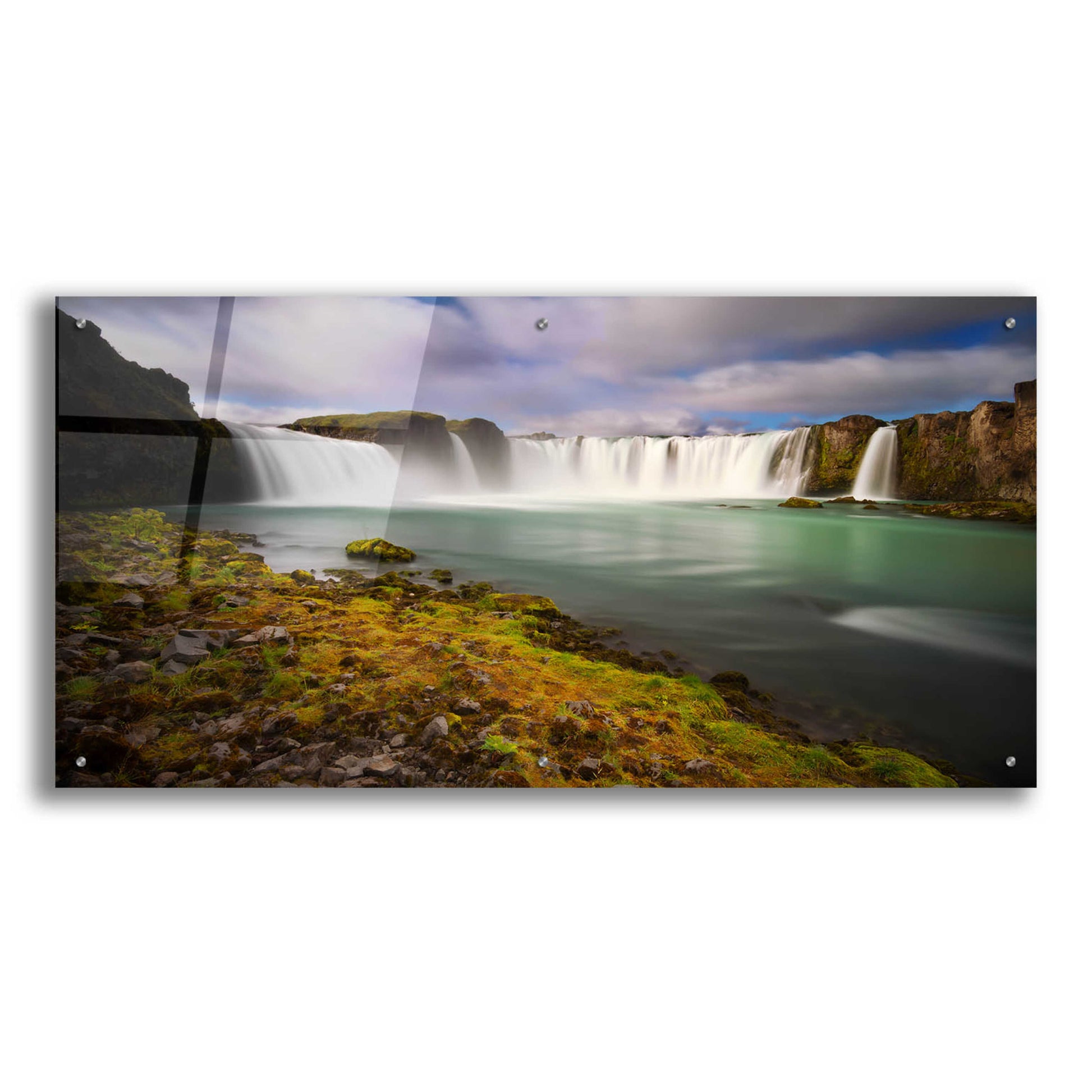 Epic Art 'Godafoss' by Everlook Photography, Acrylic Glass Wall Art,48x24