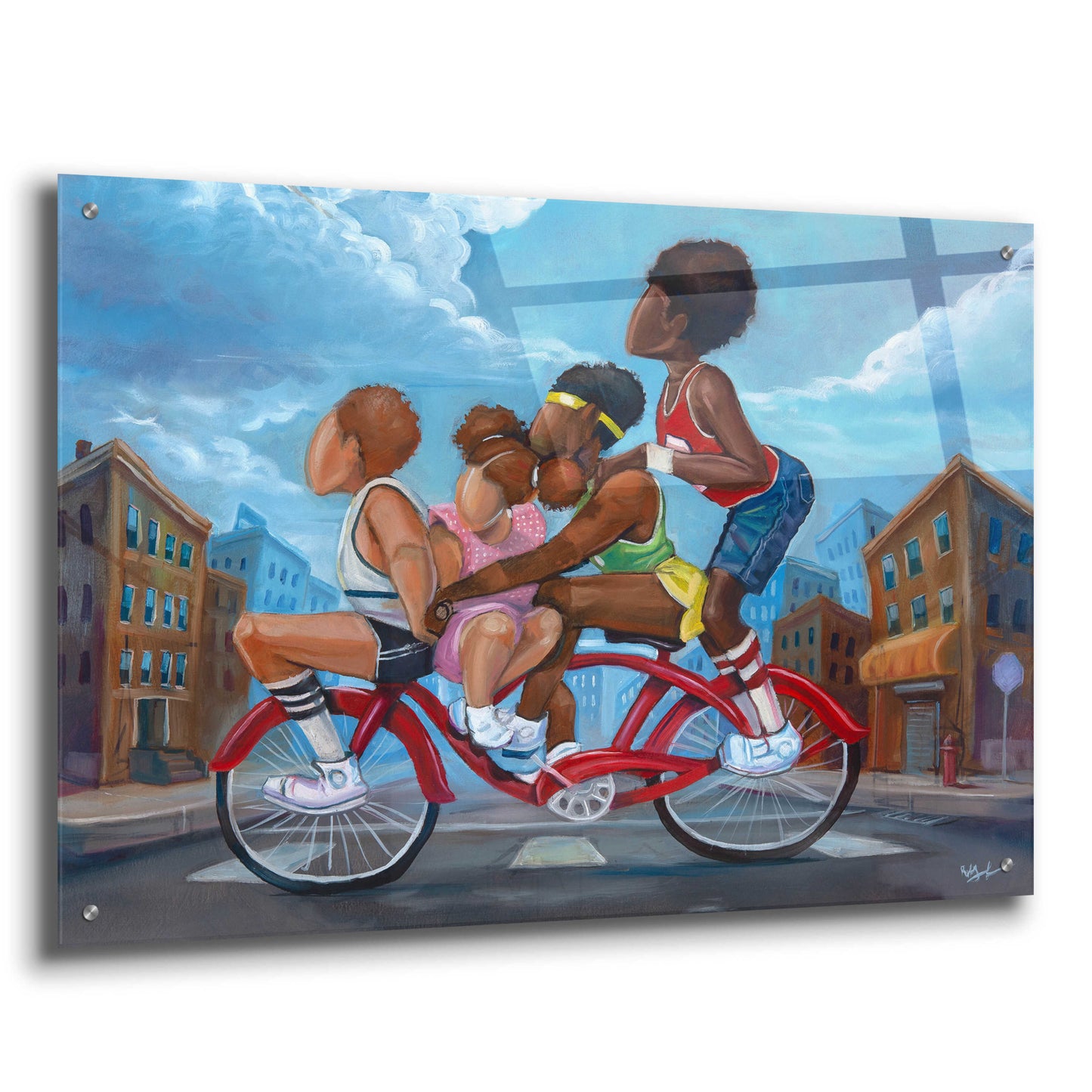 Epic Art 'Public Transpo' by Robert Jackson, Acrylic Glass Wall Art,36x24