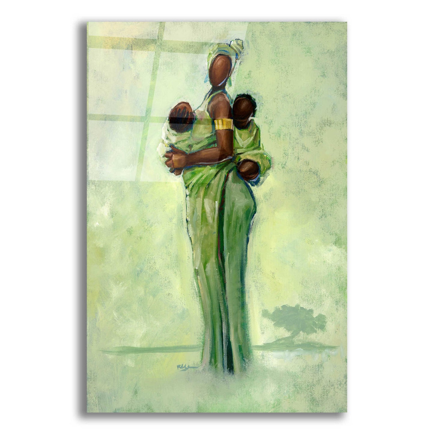 Epic Art 'Raising Two Nations' by Robert Jackson, Acrylic Glass Wall Art,12x16