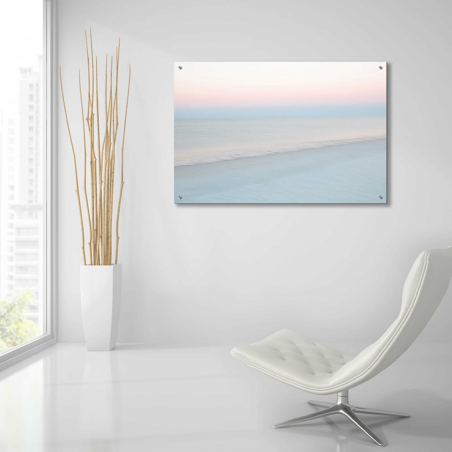 Epic Art 'Crescent Beach #9' by John Juracek, Acrylic Glass Wall Art,36x24