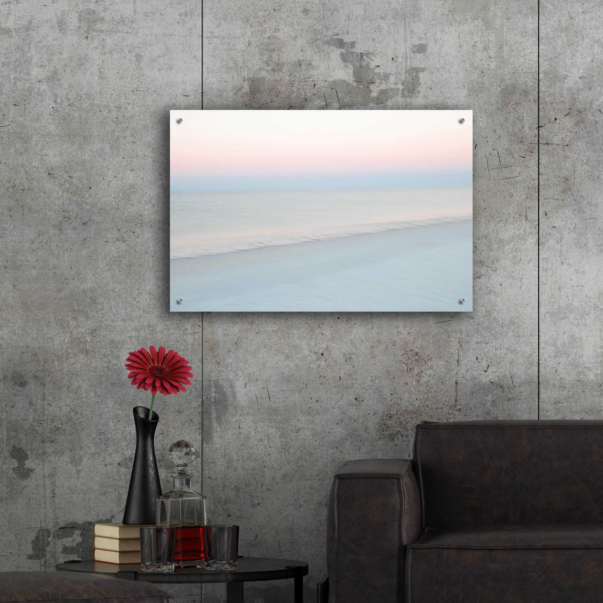 Epic Art 'Crescent Beach #9' by John Juracek, Acrylic Glass Wall Art,36x24