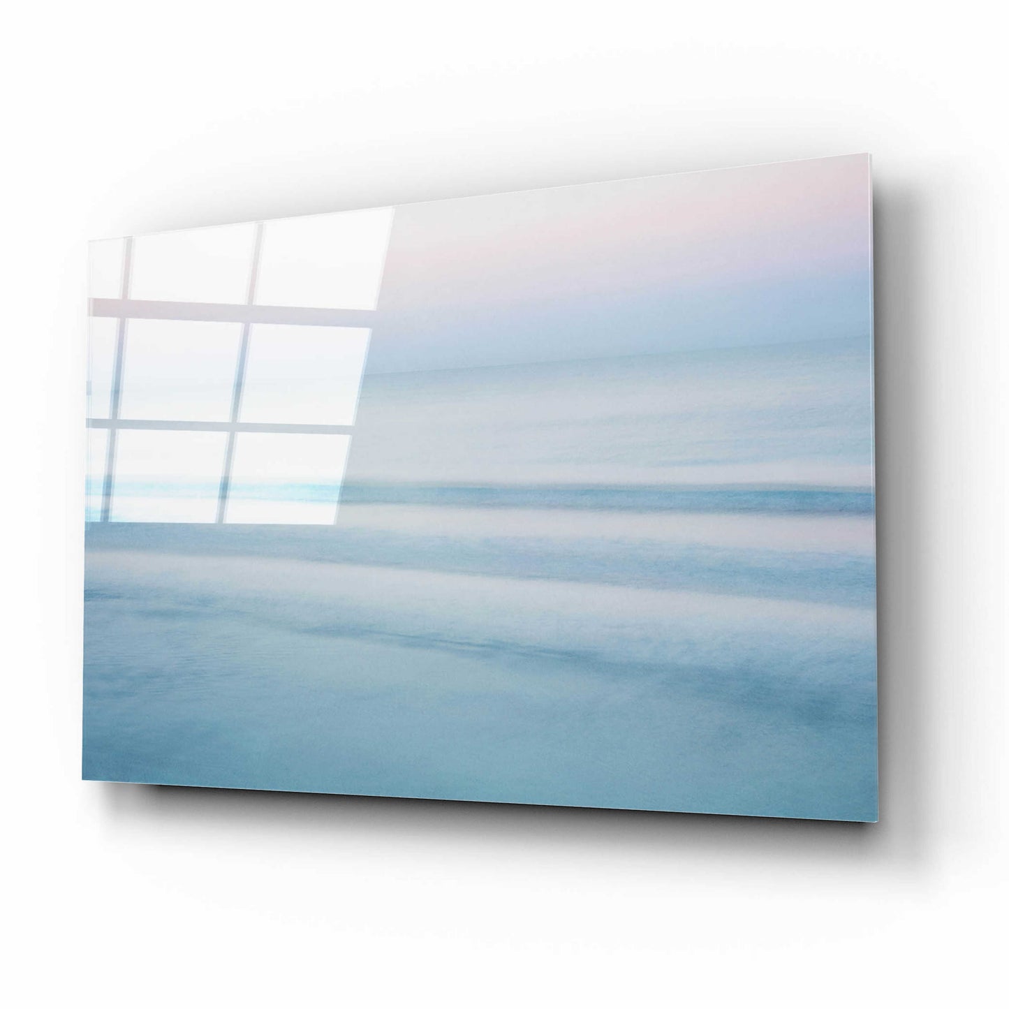 Epic Art 'Three Waves Crescent Beach' by John Juracek, Acrylic Glass Wall Art,16x12