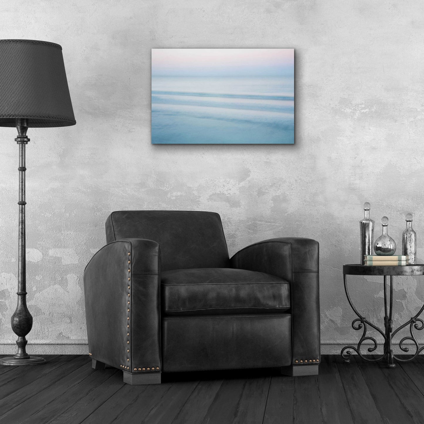 Epic Art 'Three Waves Crescent Beach' by John Juracek, Acrylic Glass Wall Art,24x16