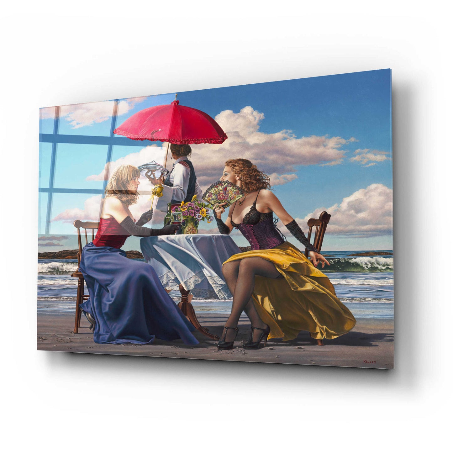 Epic Art 'Cafe Oceanus' by Paul Kelley, Acrylic Glass Wall Art,24x16