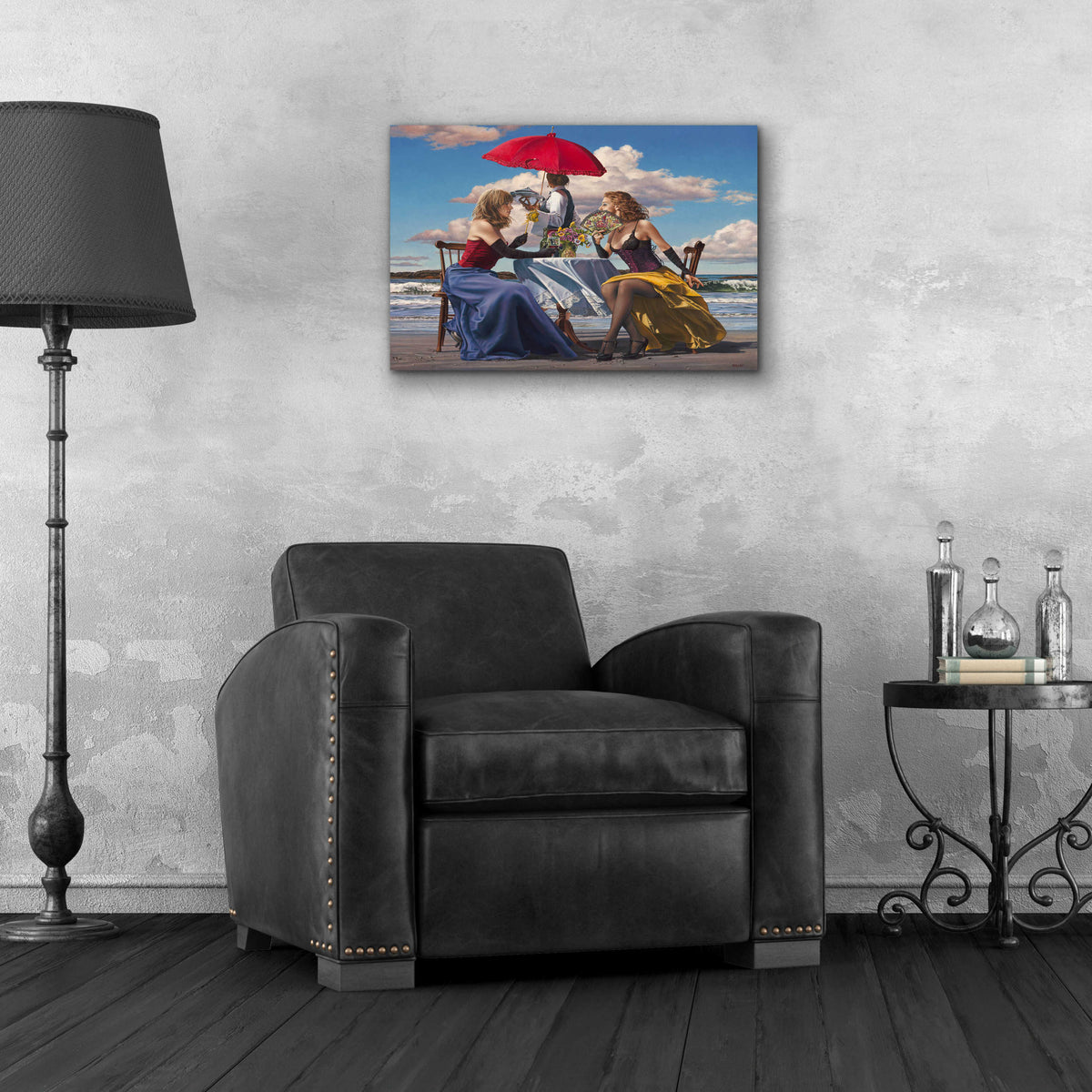 Epic Art 'Cafe Oceanus' by Paul Kelley, Acrylic Glass Wall Art,24x16