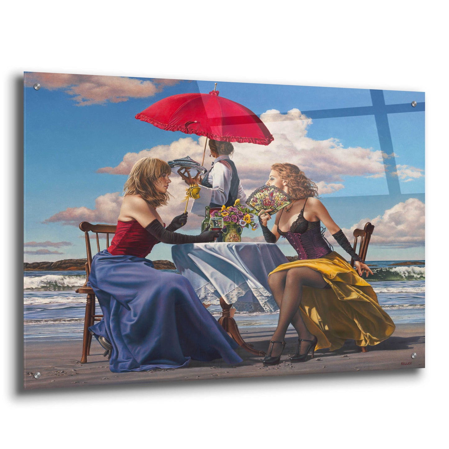 Epic Art 'Cafe Oceanus' by Paul Kelley, Acrylic Glass Wall Art,36x24