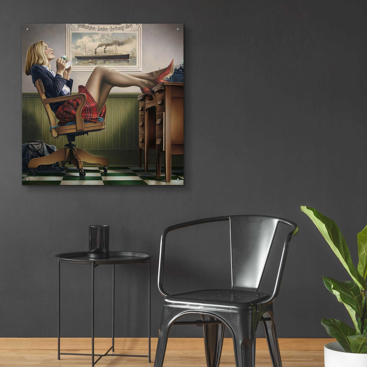 Epic Art 'Coffee Break' by Paul Kelley, Acrylic Glass Wall Art,36x36
